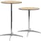 Flash Furniture Round Pub Table w/2 Clmns, Rnd, Wood, Al Base, 24", Wood Top, Wood Grain XA-24-COTA-GG - alternate 6