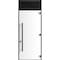 Vdomdoors Steel Door Dekton 0118 Natural Noir 96вЂќ/ Top Exterior Window Sidelite Entry Door Painted W36xH96+ DEKTON0118EXD-NOIR-W36xH96+16-LH-I - alternate 2