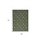 Homeroots 5' X 7' Dark Green And Light Green Trellis Indoor Outdoor Area Rug 545229 - alternate 2