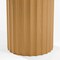 Homeroots 46" Brown Solid Wood Pedestal Base Round Top Dining Table 720997 - alternate 2