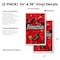 Signmission Poinsettias, Vinyl Decals Only 24 Inch x 36 Inch, Vinyl Decal, 2PK DSB-2436-2PACK-Poinsettias - alternate 2