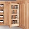 Rev-A-Shelf Maple Wood; Steel, Natural Maple, 5 in W, 26.25 in H, 10.75 in D 448-WC-5C - alternate 4