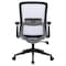 Leisuremod Ingram Office Task Chair with Adjustable Armrests and Swivel and Tilt, White/White IO20W-C - alternate 3