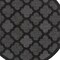 Homeroots 5' Charcoal And Black Round Trellis Indoor Outdoor Area Rug 545551 - alternate 5