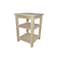 Homeroots 28" Tan Solid Wood Nightstand 548325 - alternate 2