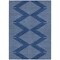 Homeroots 5' X 8' Navy Blue And Ivory Geometric Washable Indoor Outdoor Area Rug 598599 - alternate 5