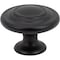 Designperfect 1-5/16 Diameter Round Cabinet Knob, Matte/Flat Black DPA-R38KBLK - alternate 1