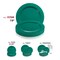 Smarty Had A Party 7.5" Solid Green Holiday Round Disposable Plastic Appetizer/Salad Plates (120 Plates), 120PK 117GR-CASE - alternate 5