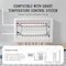 Vevor 12-Branch Radiant Heat Manifold 1/2 in PEX Tubing Floor Heating Manifold Set 7012-25-12-00-NPT - alternate 3