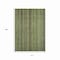 Homeroots 10' X 14' Green Gold And Gray Striped Washable Indoor Outdoor Area Rug 616375 - alternate 3