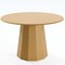 Homeroots 46" Natural Wood Pedestal Base Round Top Dining Table 721088 - alternate 1