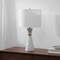 Jonathan Y Artezza 24" Art Deco Contemporary Hourglass Terrazzo/Iron LED Table Lamp, White/Gray JYL8030A - alternate 5