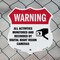 Signmission Video Surveillance Shield Label Set Warn, 6 Inch X 6 Inch, Plastic Sign SHI-P-6-467 - alternate 3