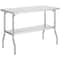 Vevor Folding Commercial Prep Table Commercial Worktable Workstation 48 x 24 In ZDGZTDXP122*61*85 - alternate 1