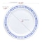 Smarty Had A Party 10.25" White with Blue and Silver Royal Rim Plastic Dinner Plates (120 Plates), 120PK 970BLS-CASE - alternate 4