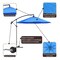 Pure Garden 10 Ft Offset Umbrella with Base, Hunter Green 50-LG1039 - alternate 3