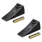 Mytee Products Bobcat Style Skid Steer Bucket Teeth w/23FP Flexpins for 23, D39094, 6567620, 2PK EM-X156X-PIN-156Lx2 - alternate 1