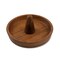 Homeroots Traditional Solid Teak Ring Cone Jewelry Dish 475866 - alternate 1