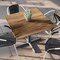 Flash Furniture Commercial All-Weather 36" Square Natural HPL Tabletop-Silver X Base ST-SQ36-NAT-T3030S-GG - alternate 4