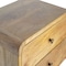 Homeroots 18" Beige Solid Wood Two Drawer Floating Nightstand 651509 - alternate 6