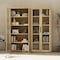 Manhattan Comfort Rivington 38in Bookcase Cabinet in Natural Oak - Set of 2 2-BC005-NA - alternate 4