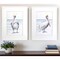Homeroots Set Of Two Pelican on the Shore White Framed Print Wall Art, 2PK 521553 - alternate 2
