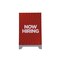 Showdown Displays 36 In  Impress A-Frame Kit - Now Hiring Red Burst 908020-003 - alternate 2