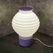 Jonathan Y Asian Lantern 15 in. Vintage Traditional Plant-Based PLA 3D Printed Dimmable LED Table Lamp, White/Pu USA1003A - alternate 5