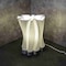 Jonathan Y Flame 13.5 in. Modern Bohemian Plant-Based PLA 3D Printed Dimmable LED Table Lamp, White/Gray USA1002C - alternate 3