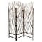 Homeroots 70" Brown Wood Branches Folding Three Panel Screen Room Divider 274875 - alternate 4