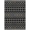 Homeroots 3' X 5' Black Ivory And Blue Geometric Washable Indoor Outdoor Area Rug 612172 - alternate 5