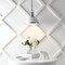 Jonathan Y Homer 13" 1-Light Modern Industrial Metal LED Dome Pendant, Chrome/White JYL9536C - alternate 2