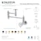Kingston Brass Wall Mount Pot Filler Faucet, Polished Brass KS3102RX - alternate 3