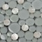 Apollo Tile White 11.6 in x 11.6 in Glass, Shell Glossy Floor and Wall Mosaic Tile 4.67 sqft/case, 5PK APLMOK88015A - alternate 5
