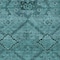 Homeroots 8' X 10' Teal Blue And Aqua Floral Washable Indoor Outdoor Area Rug 588915 - alternate 2