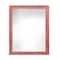 Homeroots 12" x 18" Red Solid Wood Hanging Picture Frame 380374 - alternate 1