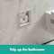 Hansgrohe XtraStoris Original Recessed Toilet Paper Holder with Storage & Tileable Door in Matte White 56058700 - alternate 4