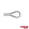 Extreme Max Extreme Max 3006.2288 BoatTector Solid Braid MFP Anchor Line with Thimble - 3/8" x 150', White 3006.2288 - alternate 2
