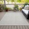 Homeroots 3' X 5' Beige And Ivory Geometric Washable Indoor Outdoor Area Rug 602335 - alternate 2