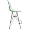 Leisuremod Cresco Acrylic Barstool - Modern ABS Plastic Counter Stool with Steel Legs & Footrest CRBL-30WG - alternate 3