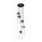 Z-Lite Fontaine 5 Light Chandelier, Matte Black, 14.5 In W x 15 In H 7002P5-5R-MB - alternate 1