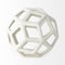 Homeroots 7" White Ceramic Decorative Orb Tabletop Sculpture 392532 - alternate 2