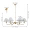 Jonathan Y Phoebe 41.5" 6-Light Grand French Country Farmhouse Adjustable Swooping Arm Candle-Style Metal LED C JYL7624E - alternate 2