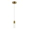 Jonathan Y Bolha 4.75" 1-Light Bubble Acrylic/Iron Modern Minimalist Integrated LED Pendant, Brass Gold JYL7221B - alternate 4