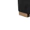 Homeroots Black Velvet U Shaped Three Piece Sofa and Chaise Sectional With Toss Pillows 643889 - alternate 4