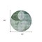 Homeroots 8' Mint Green And Fern Green Round Geometric Washable Indoor Outdoor Area Rug 604943 - alternate 4