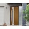 Vdomdoors Steel Door Deux 1713 Natural Oak Sidelight Exterior White Window Stainless Inserts Single Modern Pa DEUX1713EXD-OAKW-W36+16 x H80-Right-hand Inswing - alternate 3