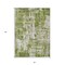 Homeroots 3' X 5' Green And Ivory Abstract Washable Indoor Outdoor Area Rug 597956 - alternate 3