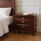Homeroots 25" Espresso Three Drawers Solid Wood Nightstand 285546 - alternate 2