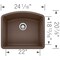 Blanco Diamond Single Bowl, Cafe Brown 440172 - alternate 2
